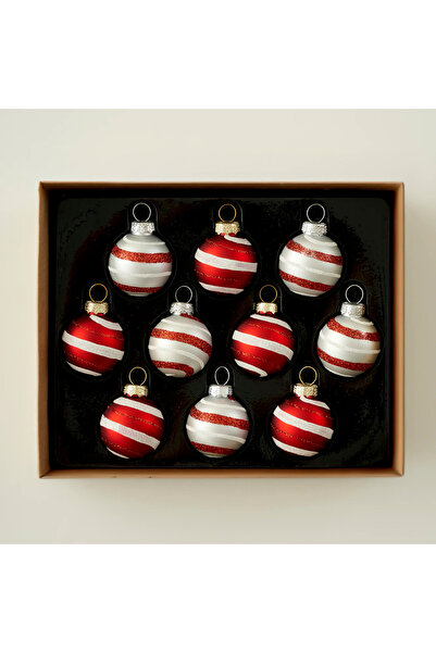 Bella Maison Christmas Mini Ball Yılbaşı Süsü Kırmızı (19x15x4 cm)