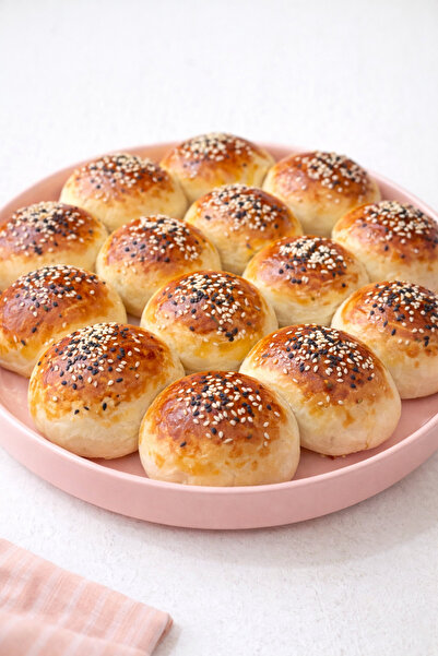 Agromed Unlu Mamülleri Ev Yapımı Mayalı Peynirli Pamuk Poğaça (20Adet)