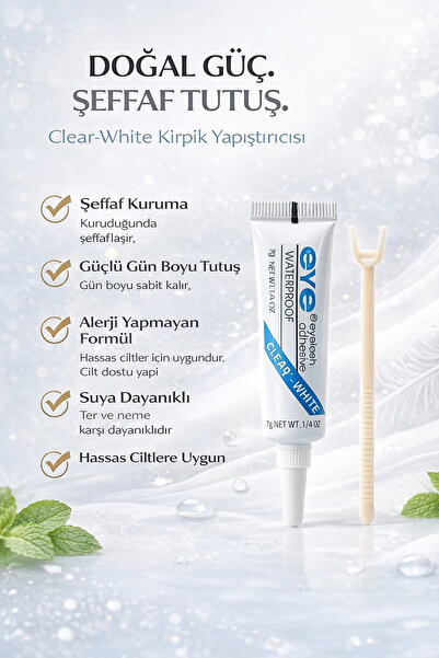 TAKIŞTIR Siyah Renk Profesyonel Kirpik Yapıştırıcısı