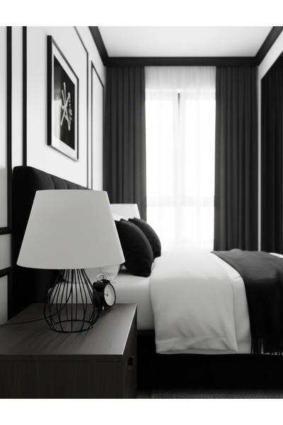 365GUNSERİSONU ريفي قفص معدني الحديد المطاوع الساق الأبيض مصباح طاولة عاكس الضوء