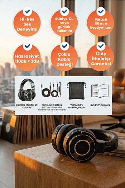 Oneodio Monitor 60 Kulak Üstü Kulaklık