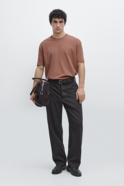 Massimo Dutti %100 pamuklu orta kalınlıkta t-shirt