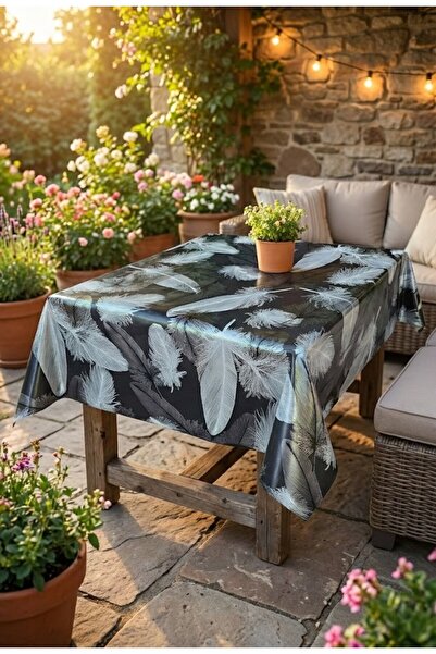 Rona Home Luxury Stain Resistant Easy Wipe Tablecloth Decorative Oilcloth Tab...
