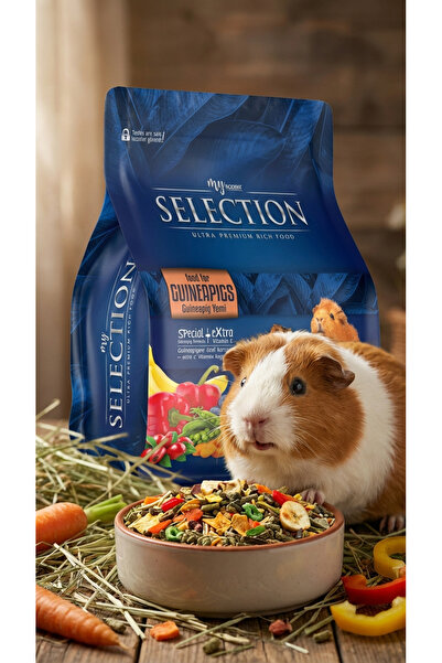 My Gusto Health Selection Kuru Sebze ve Meyve Takviyeli Ginepig Yemi 1 Kg