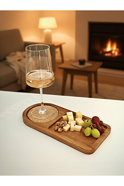 PlateraShop Aristocoffee – Tavă elegantă din lemn pentru cafea, ceai sau decor