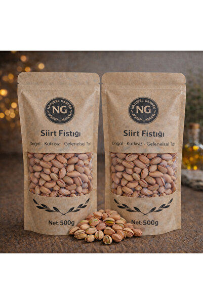 Naturel Garden Kuruyemiş Premium Duble Boy Siirt Fıstığı Net 1 KG