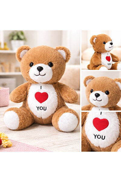 HALLEY I LOVE YOU KAHVERENGİ AYICIK 28 CM