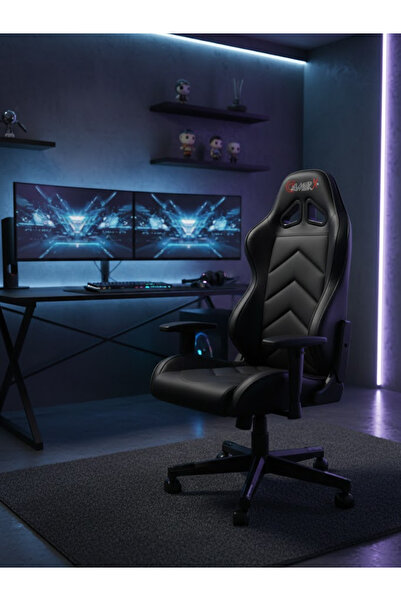 GAMERX X Serisi Kumaş Oyuncu Koltuğu Siyah
