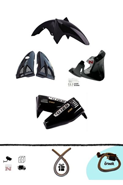 GMS Cg Çita Siyah Kaporta seti(Ybr çamurluk sakal bıyık yan kapak) + Tzmnya s...