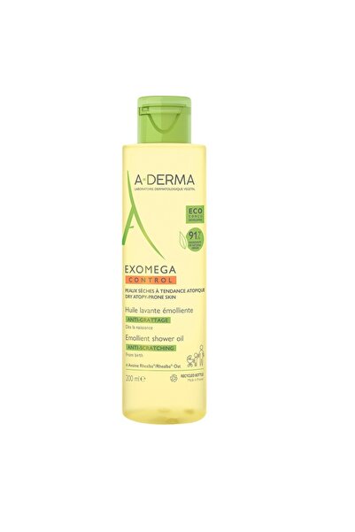 A-DERMA Λάδι ντους Exomega Control για ξηρό και ατοπικό δέρμα, Λάδι μπάνιου, ...