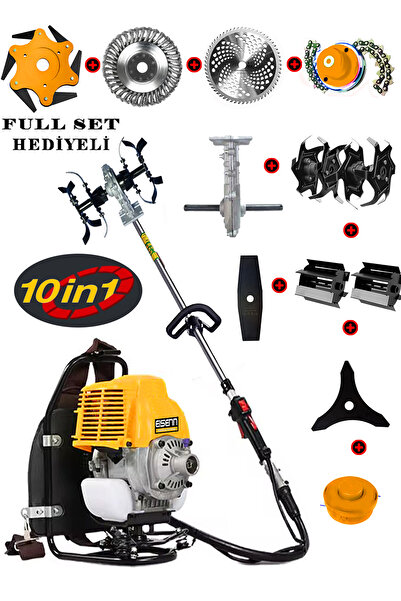 Eisenn Germany 10 In 1 Es-701 Magnatec Motor Sırt Tipi Tırpan Toprak Eşeleme ...