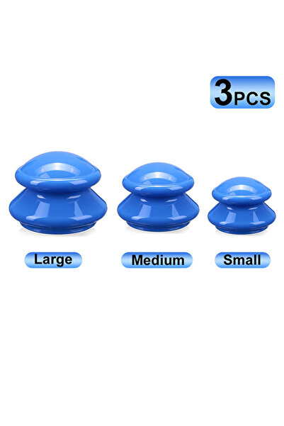 Choice 3PCS Grippopso 3/6 Pcs 3 Sizes Cupping Therapy Set Silicone Cupping Ma...