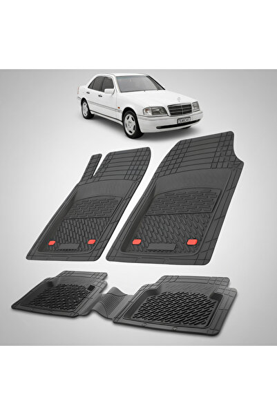 TEAMCAR ® Covorașe auto tip tavă Mercedes-Benz Clasa C W202 (1993–2000) Negru