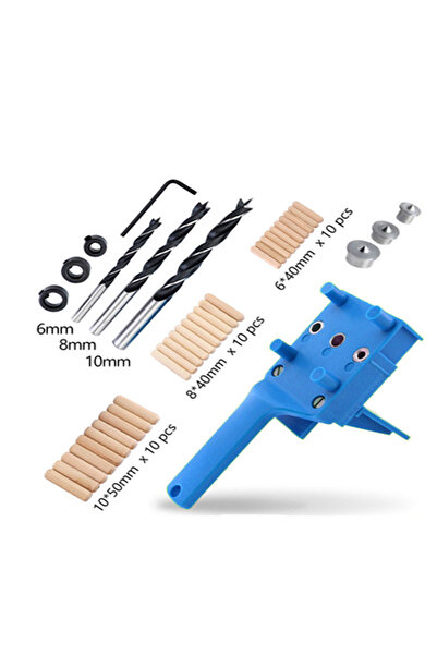 Choice 41 قطعة من رؤوس المثقاب الزرقاء 6/8/10 مم لأعمال النجارة، أداة تثبيت و...