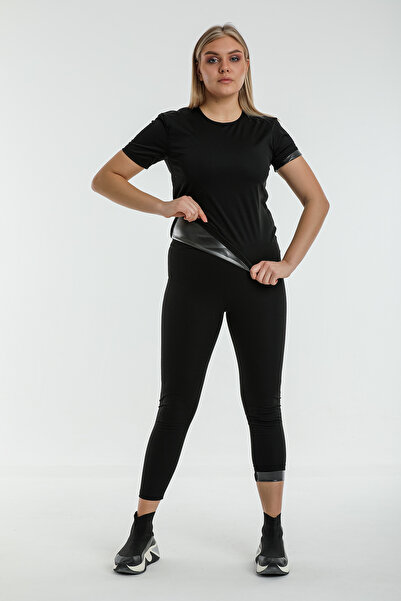 Fashion Form Set de tricou cu efect de saună pentru slăbire în talie pentru s...