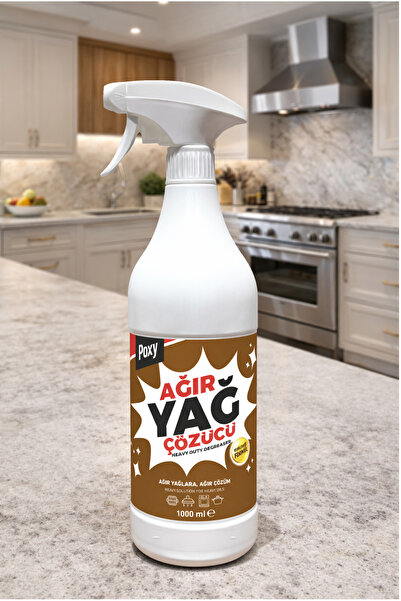 Poxy Ağır Yağ Çözücü 1000 ml Aspiratör, Izgara, Fırın, Ocak, Tava Yanmış Yağ ...