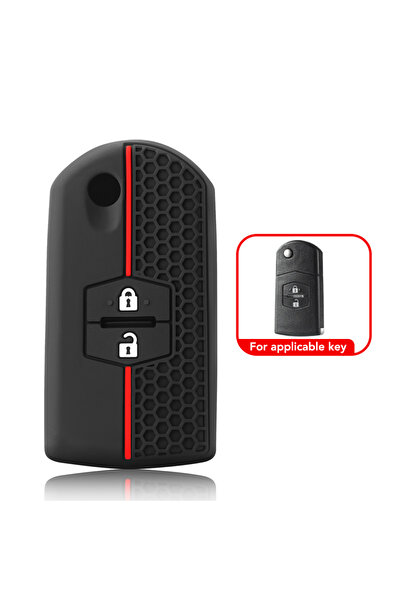 Choice style A Silicone Car Flip Key Case Cover For Mazda 2 3 5 6 8 CX7 CX-7 ...