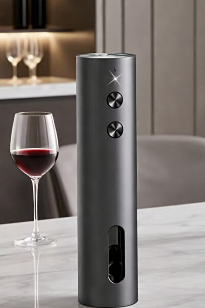 DVYEN Otomatik Şarjlı Elektrikli Şarap Açacağı– Tek Tuşla Mantarkaldırma - El...