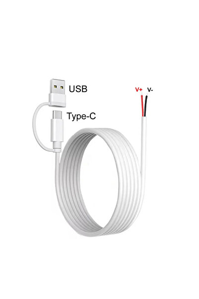 Choice كابل توصيل ثنائي النواة من النوع C إلى USB بطول 100 سم، كابل تمديد طاق...