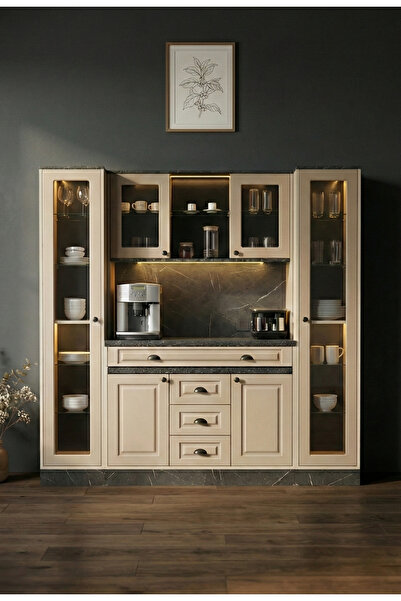 Avm 24 Mikel Masalı Kahve Köşesi Led Aydınlatmalı %100 Mdf Ücretsiz Montaj 20...