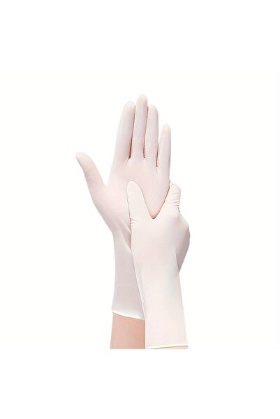 Choice38 ١٠٠ قطعة من قفازات النتريل البيضاء للاستخدام مرة واحدة، ٥٠/١٠٠ قطعة،...