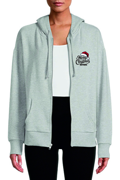 HOFFNUNG unisex Pamuk komad Oversize kroj "SREĆAN BOŽIĆ" Štampano Sa kapuljač...