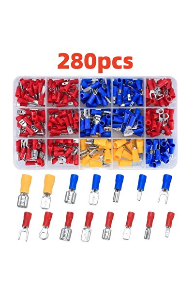 Choice 280 قطعة من موصلات الأسلاك، كماشة SN-02C، طرف معزول، طرف سلك قابل للضغ...