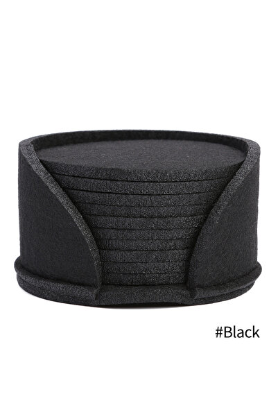 Choice مجموعة من 11 قطعة من قواعد الأكواب المستديرة المصنوعة من اللباد الأسود...