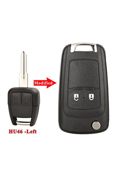 Choice غلاف مفتاح سيارة قابل للطي معدل بـ 2/3 أزرار 2b hu46 left jingyuqin لس...