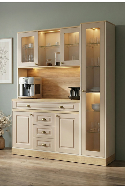 Avm 24 Mikel Masalı Kahve Köşesi Led Aydınlatmalı %100 Mdf Ücretsiz Montaj 16...