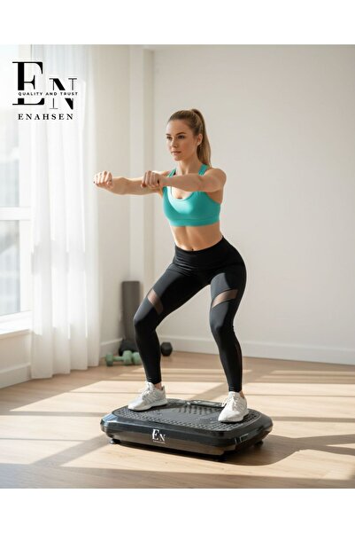 ENAHSEN 2d Özellikli Profesyonel Titreşimli Egzersiz Aleti Basen Karın Bacak ...