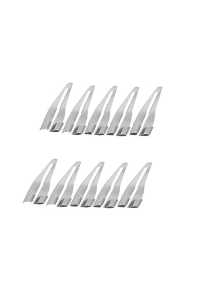 Choice مكواة لحام فضية اللون، 10 قطع، رأس أملس قابل للتعديل، تصميم بزاوية 45 ...