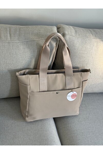 BAGLOVİS GENȚĂ DE UMĂR FEMEI KOLON ASKILI SATIN FABRIC BEJ-GRI EN40 BOY27