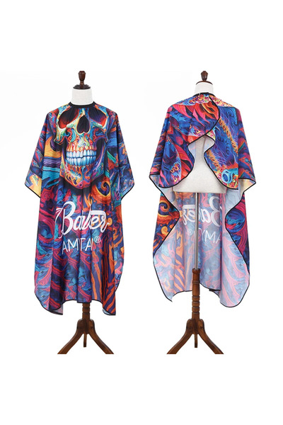 Choice 1pcs W304 1pcs Hair Apron Skull Head Printed Barbershop Haircut Cape A...