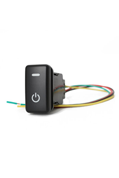 Choice مفتاح تشغيل/إيقاف ضوء LED أخضر للسيارة، قطعة واحدة، مناسب لسيارة تويوت...