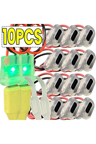 Choice 10 قطع من موصلات أنثى شفافة ثنائية السن USB من النوع C مع مصابيح LED، ...