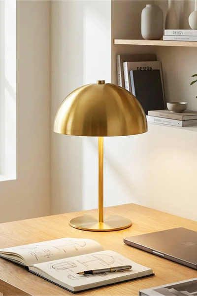 HOMİNG Luxor Orijinal Antik Gold Modern Abajur Masa Lambası 242139