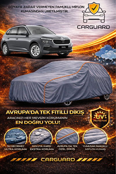 CarGuard Skoda Kamiq Lüks Araba Brandası Miflonlu Oto Branda Çadır Örtü