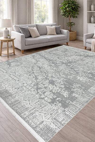 ünalcarpet 4 Metrekare - 6 Metrekare Bambu Tarz Modern Dokuma Salon Oturma Od...