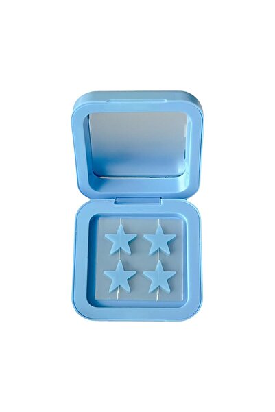 Choice لصقات حب الشباب السائلة بنجوم زرقاء/صفراء مع علبة تخزين مزودة بمرآة، م...