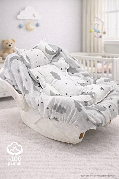 Babycitytr Pamuk Müslin Kumaş Puset Anakucağı Minderi
