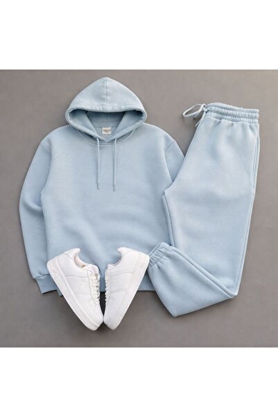 KONSEPT35 طقم بدلة رياضية بغطاء للرأس مكون من 3 خيوط