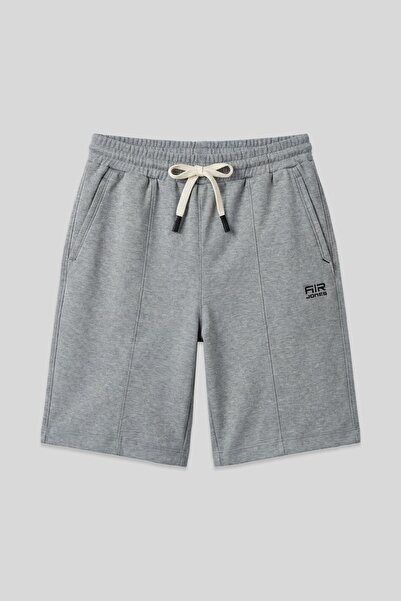 AIR JONES Pantaloni scurți pentru bărbați - Melange gri, bumbac, textura moal...