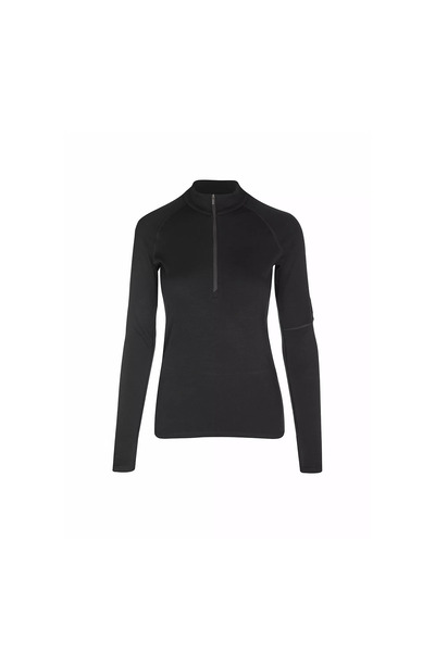 Icebreaker Γυναικεία Μπλούζα W 300 Merinofinepolar Ls Half Zip Μαύρη