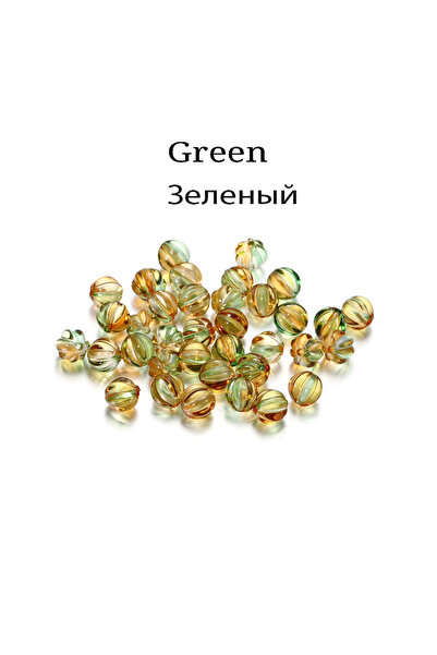 Choice 30pcs Green 30Pcs/Lot 8mm Round Pumpkin Acrylic Loose Spacer Beads for...