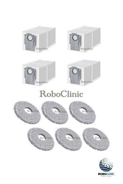 Roboclinic كيس غبار بديل متوافق مع مكنسة روبوروك كي ريفو سي برو الروبوتية، مم...