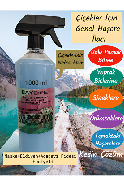 İlkadım Botanik Çiçekler için Genel Haşere İlacı (Unlu Pamuk Biti ilacı, Sine...