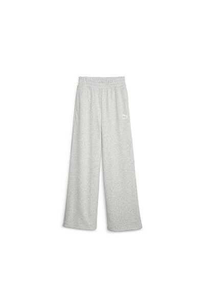 Puma Womens CLASSICS Relaxed Sweatpants - Gray
