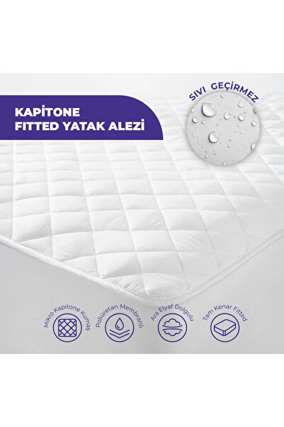 Days In Colours Fitted Sıvı Geçirmez Yatak Alezi - Hisar Serisi