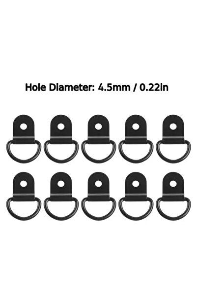 Choice 4.5 مم، 10 قطع، حلقات تثبيت على شكل حرف D، خطافات سحب، حلقات ربط من ال...